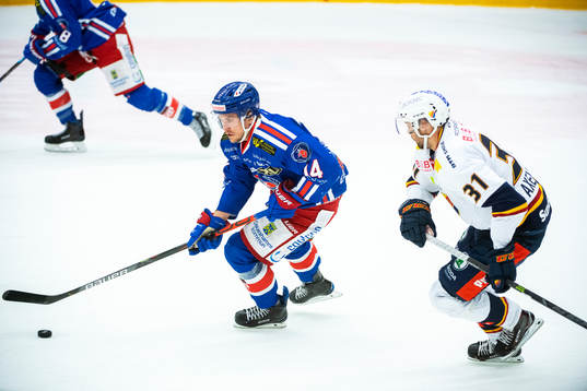 Oskarshamns Pontus Netterberg och Djurgårdens Dick Axelsson