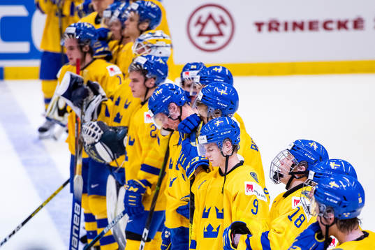Victor Söderström of Sweden looks dejected