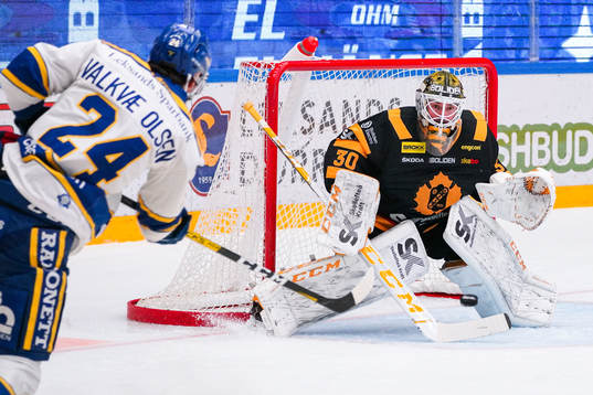Skellefteås målvakt Gustaf Lindvall