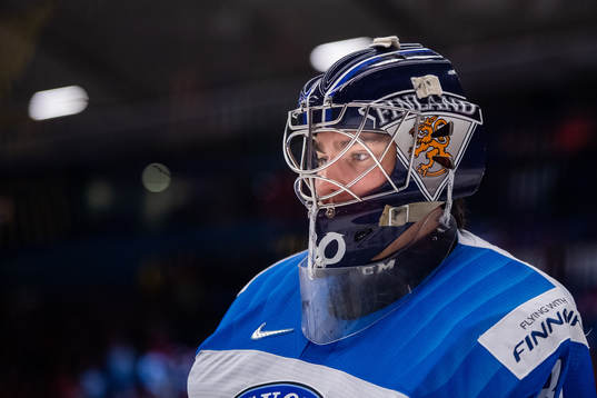 Goalkeeper Justus Annunen of Finland