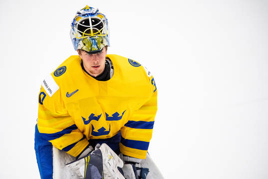 Goalkeeper Hugo Alnefelt of Sweden looks dejected