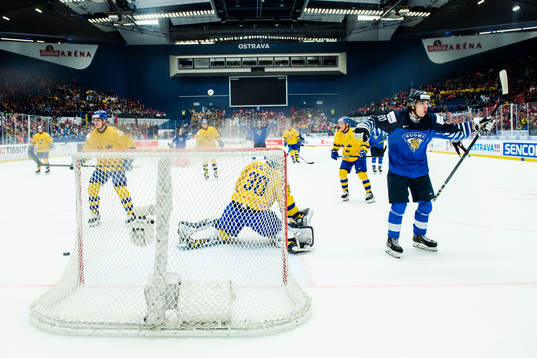 Matias Macceli of Finland celebrates