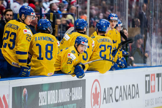 Linus Nässén of Sweden looks dejected