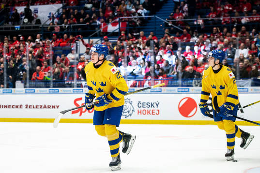 Linus Öberg of Sweden celebrates