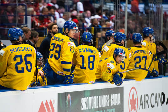Albin Eriksson of Sweden looks dejected