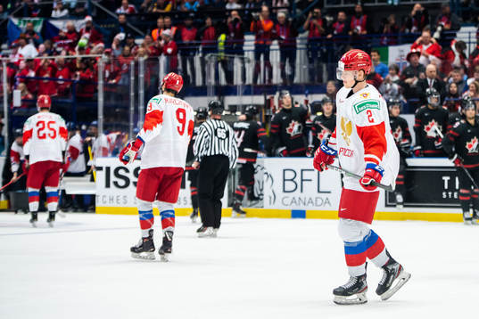 Danil Zhuravlyov of Russia looks dejected