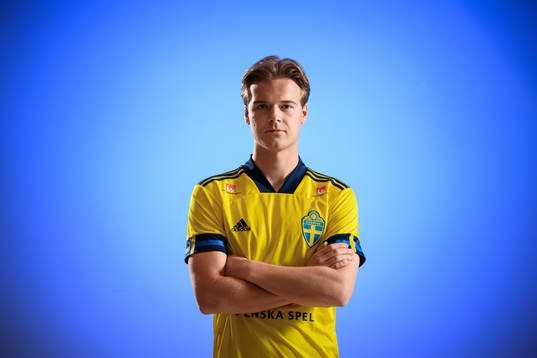 Sweden’s August Erlingmark poses for a portrait
