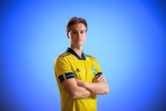 Sweden’s August Erlingmark poses for a portrait