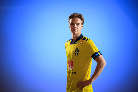 Sweden’s August Erlingmark poses for a portrait