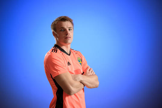 Sweden’s goalkeeper Isak Pettersson poses for a portrait