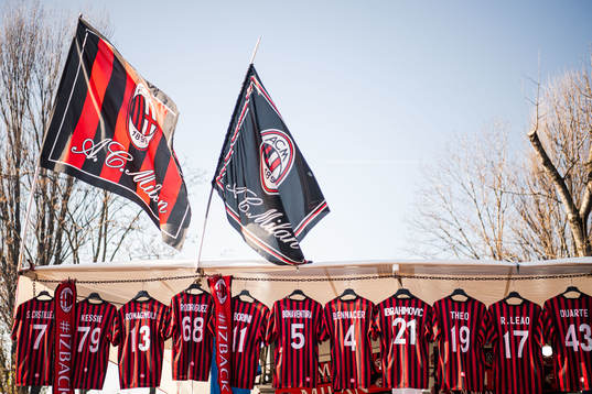 The jersey of Zlatan Ibrahimović of Milan