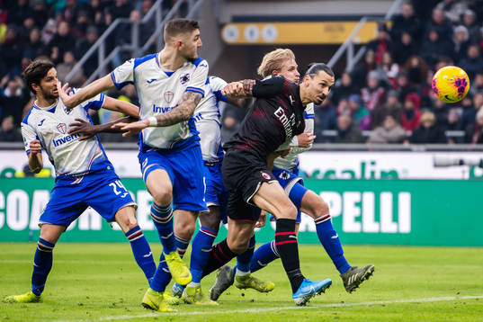 Zlatan Ibrahimovic of Milan