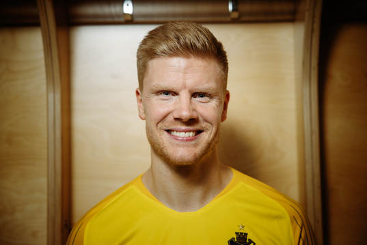 Jakob Haugaard, ny målvakt i AIK, fotograferad
