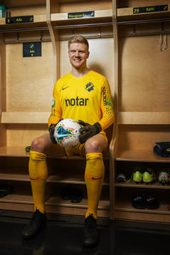 Jakob Haugaard, ny målvakt i AIK, fotograferad