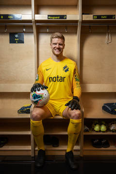 Jakob Haugaard, ny målvakt i AIK, fotograferad