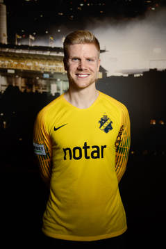 Jakob Haugaard, ny målvakt i AIK, fotograferad