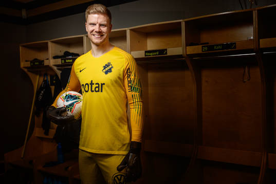 Jakob Haugaard, ny målvakt i AIK, fotograferad