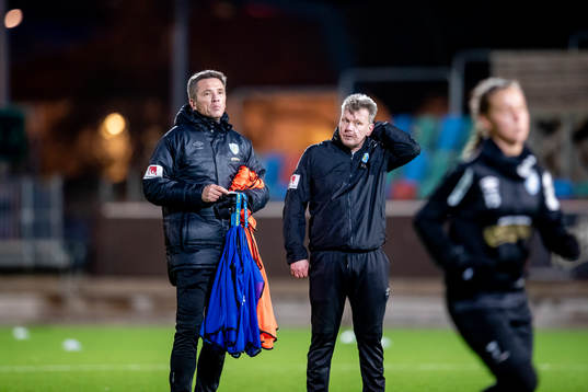 Tränare Mats Gren och assitserande tränare Jörgen