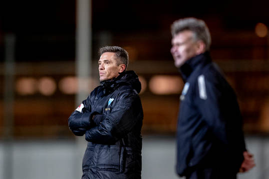 Tränare Mats Gren och assisterande tränare Jörgen