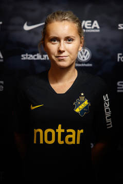 Adelisa Grabus, nyförvärv i AIK damfotboll fotograferad