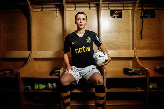 Jasir Asani, nyförvärv i AIK, fotograferad