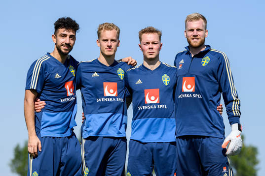 Daleho Irandust, Gustav Berggren, Adam Andersson and