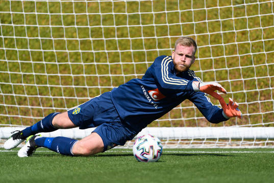 Goalkeeper Peter Abrahamsson