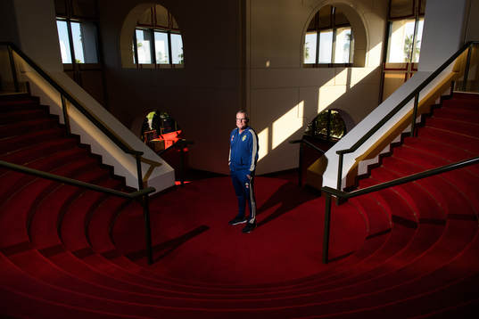 Head coach Janne Andersson poses for at portrait