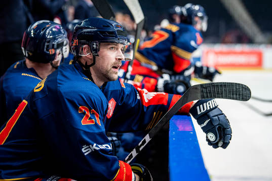 Patrik Berglund of Djurgården looks dejected
