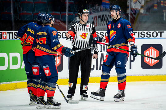 Michael Haga, Jesper Pettersson and Patrik Berglund of