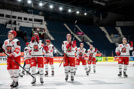 Players of Mountfield celebrate
