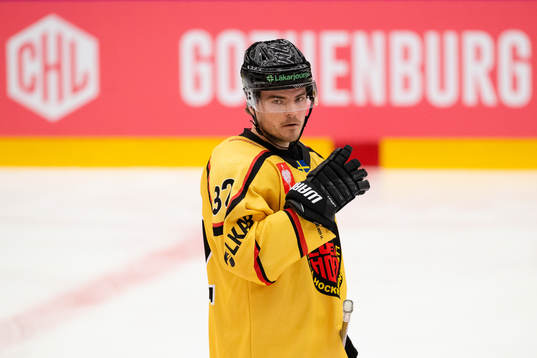 Oscar Engsund of Luleå prior to the CHL semi final between