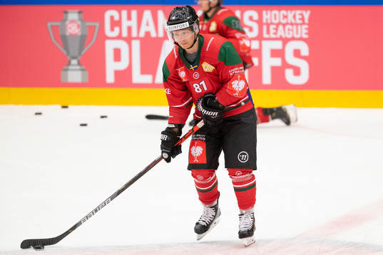 Ryan Lasch of Frölunda prior to the CHL semi final between