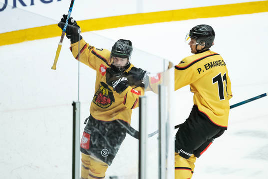Jack Connolly of Luleå celebrates