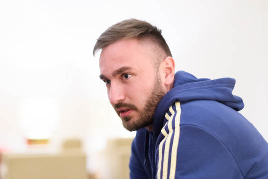 Muamer Tankovic is being interviewed