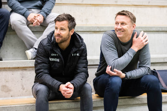 Assisterande sportchef Pontus Farnerud och sportchef Kennet