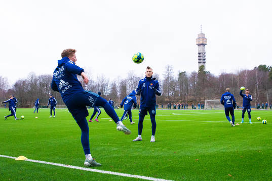Djurgårdens Aslak Witry och Jonathan Ring