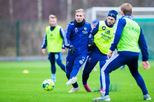 Djurgårdens Jonathan Ring och Kevin Walker