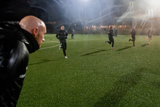 Spelarna utför ett "jojo-test"