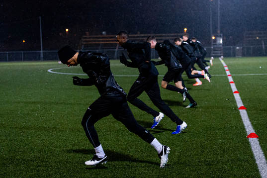 Spelarna utför ett "jojo-test"