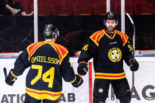Brynäs Jonathan Sigalet jublar