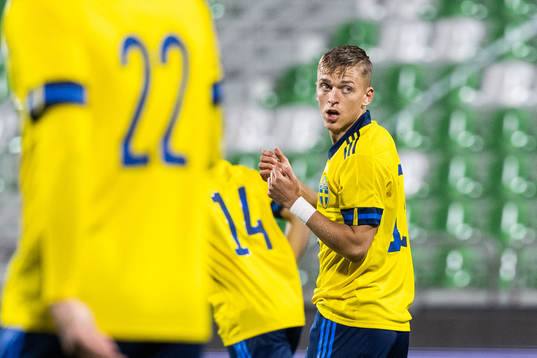 Jesper Karlsson of Sweden reacts