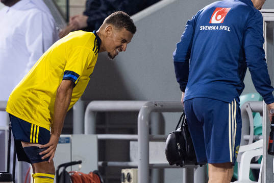 Jordan Larsson of Sweden looks dejected