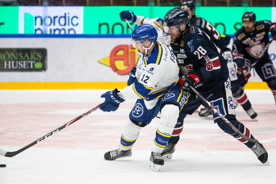 Leksands Fredrik Forsberg och Linköpings Jaakko Rissanen