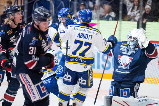 Leksands Mattias Ritola jublar