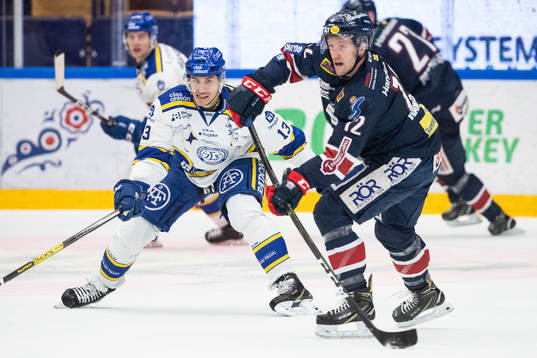 Leksands Jon Knuts och Linköpings Sebastian Karlsson