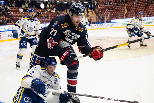 Linköpings Dan Pettersson och Leksands Fredrik Forsberg