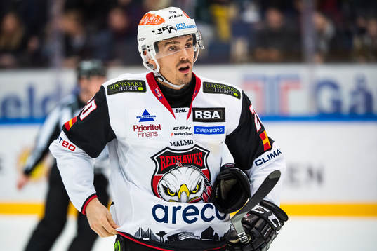 Malmö Redhawks Henrik Hetta deppar