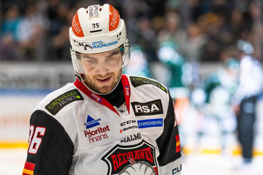 Malmö Redhawks Matias Myttynen deppar