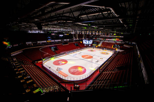 Interiör av Monitor ERP Arena